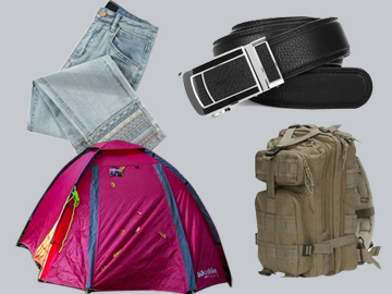 露營(yíng)房、背包、帆布等